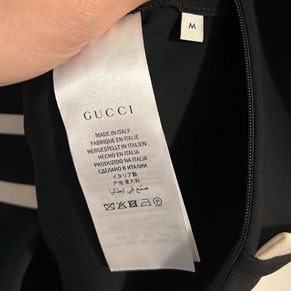 Gucci Tiger Button Contrast Trim Dress, New with tags, Size M - Picture 8 of 16